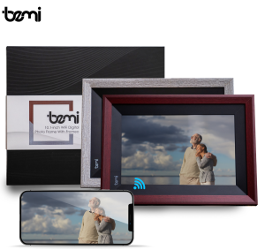 Bemi WIFI Picture Black Digital Photo Frame+2 frames included 10.1” Memory card reader Touchscreen Built-in Speaker
