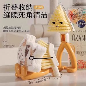 แปรงสามเหลี่ยม แปรงทําความสะอาด อเนกประสงค์ แปรงช่องว่าง ทําความสะอาดช่องว่าง แบบพกพาและสะดวก ถอดออกได้ มัลติฟังก์ชั่น