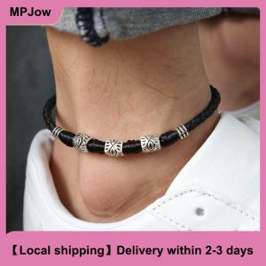 【Local shipping】 Handmade Mens Womens Rope Anklet Ankle Bracelet Barefoot Sandal Beach Jewelry