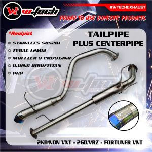 W.TECH Tailpipe Innova Fortuner 2Kd Non Vnt 2Gd Vrz Vnt Plus Centerpipe