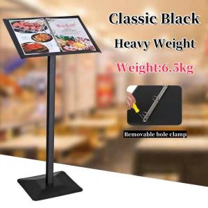 Display Stand Menu Stand Floor Standing Contract Information Bulletin Billboard Stand Black