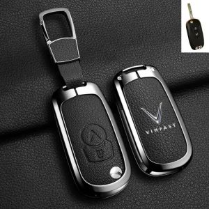 Remote Key Case Cover For Vinfast LUX SA2.0 Car Smart Key Holder Zinc Alloy Key Protect Shell Key Chain Accessories