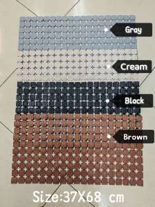 #A Non-slip bathroom mat PVC Bathroom door Non-Slip Floor Shower Quick Dry Carpet Drainage