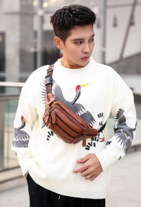 Túi Đeo Hông Đa Năng Bằng Da Bò Thật Mới Túi Đeo Trước Ngực Túi Đựng Điện Thoại Ví Túi Đeo Chéo Cho Nam Và Nữ