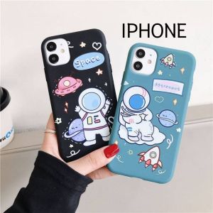 นักบินอวกาศ(ใหญ่) เคสไอโฟนซิลิโคนแบบนิ่ม TPU เคสไอโฟน11 12 Pro Max เคสไอโฟน7พลัส XS i6 /7plus 8#862