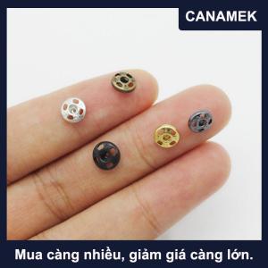 【CANAMEK】 24 chiếc khóa nút nhỏ cho quần áo búp bê 1/6 tự làm phụ tùng may vá Khóa vô hình