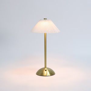 Đèn bàn cảm ứng vải bố LED ba chế độ ánh sáng sạc pin lithium dùng cho đầu giường phòng ngủ cổng sạc USB