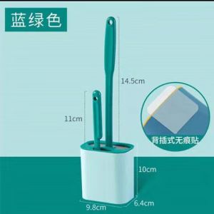 Silicone Toilet Brush - 2 in 1 Toilet Brush with Small Toilet Brush Silicone and Drip Box Hygienic and Durable Toilet B