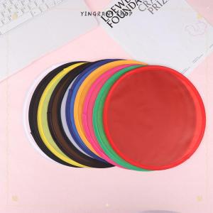 ซื้อ 1 ชิ้นลด 10 บาท แผ่นดิสก์บินแบบพับได้พกพาสะดวกพับได้มีกระเป๋าใส่ดิสก์บินได้หลากสีสำหรับงานปาร์ตี้ฤดูร้อนของเล่นกลางแจ้ง