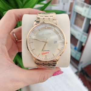ĐỒNG HỒ NAM ANBSHOP CITIZ 8173 MÀU VÀNG MẶT MỎNG KÍNH SAPPHIRE MÁY MIYOTA NHẬT BẢO HÀNH 1 NĂM