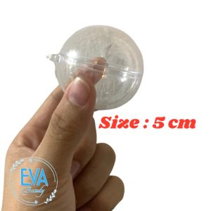Quả Bóng tròn Nhựa Trang Trí Trong Suốt Đường Kính 5 Cm