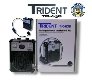 Trident Lapel Mic TRA-638  trident Portable amplifier and professional teach mic set
