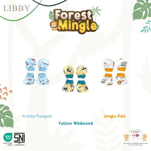 LIBBY 1 STK Set Sarung Tangan & Kaos Kaki Karet Bayi / Baby Motif (0-3M) | Perlengkapan Bayi Baru Lahir