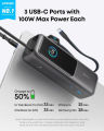Pin Sạc Dự Phòng Anker Zolo A1695 165W 25000mAh 3C1A | Tích Hợp Cáp USB-C Cuộn | PD QC PPS 2.0. 