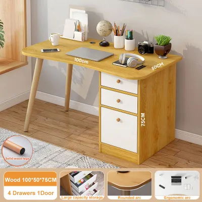Study Table with Drawer Computer Desk Gaming Desk Home Office Table Working Table Desk for Writing Home Furniture Room