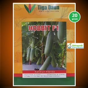 Benih Timun Hijau Hibrida HOBBIT Tipe Rujak 20 gram Cap Tiga Daun