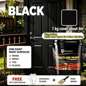 1-3kg Multi-purpose Paint for Metallic Wood Ceramics Stone Walls Furniture Concrete Cabinets Required Anti Rust Paint Converts Rust Metal Steel Prevent Mold Waterproof Remover Anti-Rust