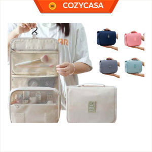 【COZYCASA】Travel Toiletry Bag / Foldable Cosmetic Bags / Makeup Storage Bag / Large Capacity Toiletries Hangbag