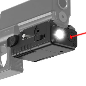 BLO-045 Aluminum Type-c Charge Red/Green Beam and LED Combination Light with Strobe 700 Lumens Under Mount Flashlight for 20-21mm Picatinny Rail