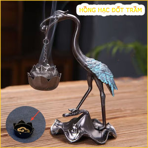Dụng Cụ Đựng Đốt Trầm Hương Hình Hồng Hạc Cực Đẹp