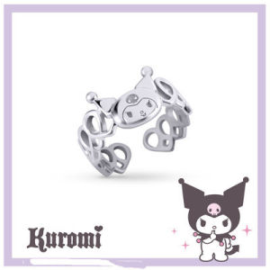 Kawaii Sanrio Anime Kuromi Necklace Ear Ring Cute Y2K Jewelry Niche Fashion Bracelet Decoration Pendant Friend Gift Girls