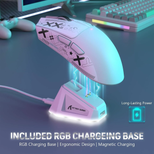 ATTACK SHARK X11 Tri-Mode Gaming Mouse - 22000 DPI PAW3311 Sensor 59g Ultra-Light RGB Magnetic Charging Dock Perfect FPS Gaming Gift for PC Gamer