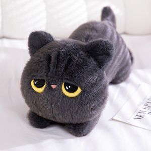 New Cute Black Cat Plush Toy Doll Kawaii Big 90cm Cuddly Pillow Cushion Ins Black Cat Plush Toy Doll For Boy Girl Brithday Gifts h260820