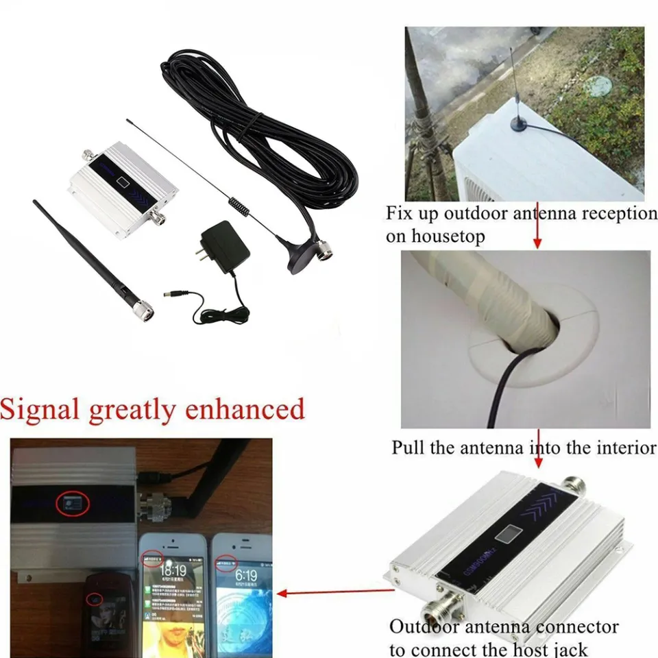 GSM 900Mhz 2G/3G/4G Signal Booster Repeater Amplifier Antenna