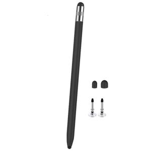 Universals Two Tip Styluses Pen 3 in 1 Design Soft Silicone Heads for Tablets Phones Precise Touch Control
