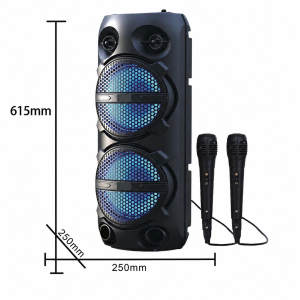 【10 year warranty】18 INCH Wired Bluetooth Speaker Karaoke Set With RGB Original Super Bass Stereo Reverb Mic Effect Loud Clear Audio For Home Videoke Birthday Party Outdoor Gathering Event