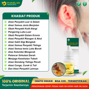 Propolis Obat Telinga Berair Dan Bau - Telinga Tersumbat Berdengung Berdenging Terasa Budeg Conge Telinga Gatal Bengkak Bikin Pusing Kepala Atasi Dengan Propoli Sm Brazil