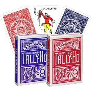 Tally-Ho No.9 Deck Fan/Round Back Playing Cards USPCC Collectible Poker Magic Card Games Magic Tricks Props for Magician2026