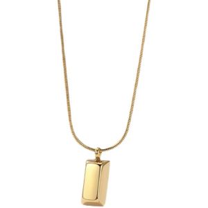 สร้อยคอจี้สี่เหลี่ยมเล็กโซ่กระดูกงูเรียบๆแต่ดูแพงน่ารักสายมากๆแบบใหม่