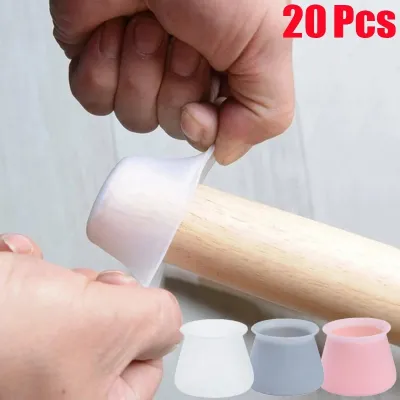 20Pcs SiliconeSilicone Furniture Legs Protection Cover Table Feet Pad Floor Protector For Chair Leg Floor Protection Anti-slip Table Legs Pad