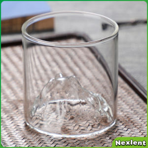 Nexlent 180 ml Japanese Style Transparent Glass Cup Whisky Wine Heat Resistant Glass Mug