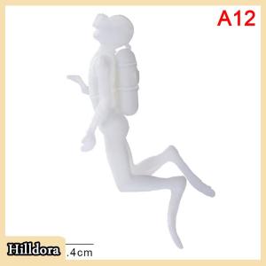 [Hilldora] อุปกรณ์เติมเรซินขนาดเล็กรูปทิวทัศน์3D นักดำน้ำเครื่องประดับเรซินเสน่ห์ทำอุปกรณ์แม่พิมพ์ซิลิโคนสำหรับงานฝีมือทำมือทำจากเรซินแบบทำมือ