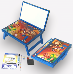 meja belajar anak lipat/alat tulis anak lengkap 1 set