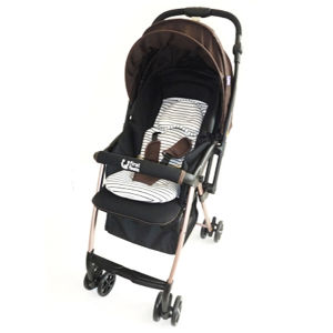 ลดล้างสต็อก FirstFeels รถเข็นเด็กญี่ปุ่นอลูนิเนียมน้ําหนักเบา รุ่น Life Up (สีน้ําตาล) มือหนึ่ง