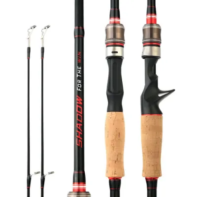 Cần câu lure 2 ngọn M/ML đứng/ngang Shadow for the win chất liệu carbon tải cá 10kg