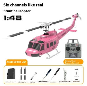 ST[Fast Delivery][Original Available] New C032 (Uh-1) 6ch Aileron Free Reverse Flying Stunt Helicopter Electric Remote-Controlled Airplane Model Toy Gift