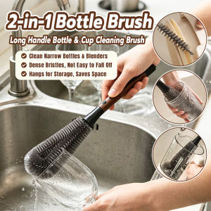 Onisa 2-in-1 Long Handle Cleaning Brush Bottle & Cup and Straw Cleaning Brush 1Pc