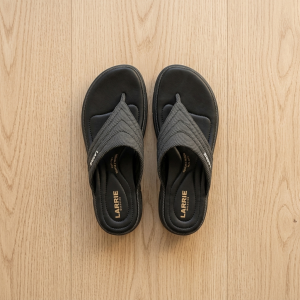 LARRIE Kasut Perempuan Florence 2-Inch Wedge Thong Sandals - L82605-KT01SV
