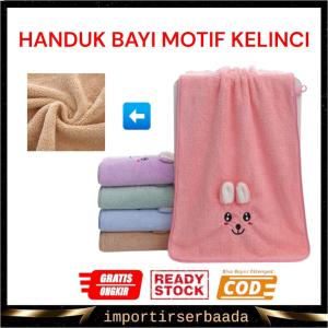 IMP - Handuk UK 100 x 50 cm Handuk Bayi Microfiber Lembut Tebal Nyaman / Handuk Motif