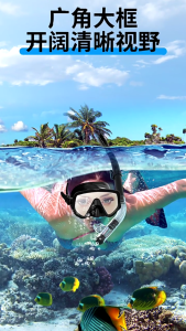 Có thể gập lại ống thở Gear Set với leakproof Silicon Mặt Nạ Chuyên Nghiệp Bộ dụng cụ lặn cho rõ ràng dưới nước xem