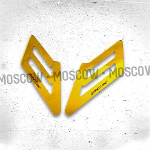 VARIASI HONDA PCX 160 SIDE STEP COVER HIASAN SISI SAMPING STEP PCX 160 GARNISH BODY / PELINDUNG PIJAKAN KAKI DECK COVER / ALAS KAKI DEPAN AKRILIK 3D TIMBUL GOLD SILVER TEBAL 2MM TINGGAL TEMPEL GARNIS BODY PCX160 DEK ALAS DEPAN PNP HONDA PCX 160