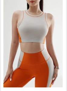 Set Tập Yoga GYM Thể Thao Naqi S-706 Thun Poly Cao Cấp Phối Màu Bộ Croptop Có Mút Lót Quần Legging Cạp Cao