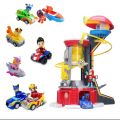 PAW PATROL MIGHTY PUPS MIGHTY LOOKOUT TOWER with Captain Ryder One Police Car Six Dogs Set DOG HEROES Light Music Watchtower Look Out Toy Ryder Chase Rocky Zuma Skye Rubble Dogs Pull Back Cars Full Set Play Vehicles Vehicle Playsets Action Figures Toys. 