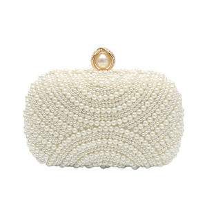 Bóp ví nữ cầm tay đi tiệc khóa ngọc đính đá pha lê hình cầu vồng sang trọng có kèm dây đeo - COBALA VÍ TÚI XINH