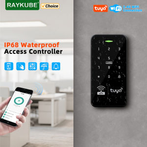 RAYKUBE S20  Waterproof Smart Tuya WiFi Access Controller Keypad 125KHz/13.56MHz RFID Card Password Keyboard Opener APP Unlock