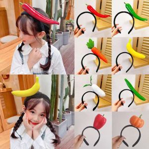 YOCKY Potato Simulated Food Hair Hoop Banana Tomato Vegetable Hair Bands Cute Eggplant Fruits Headband Female/Girls